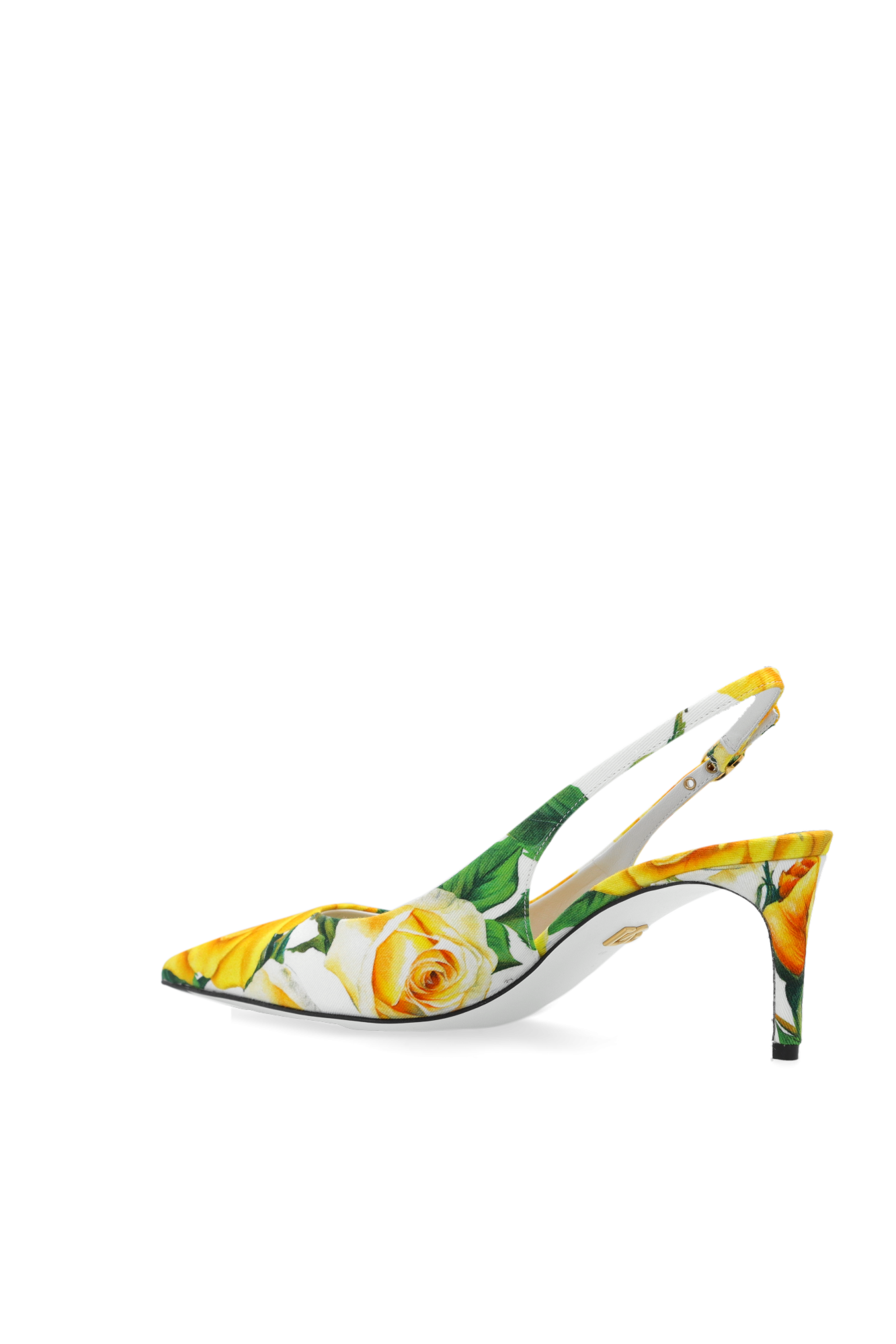Dolce & Gabbana MULTICOLOUR FLORAL MOTIF HEELS パンプス 花柄 Dolce & Gabbana Multicolor Floral Print Leather Pointed Toe